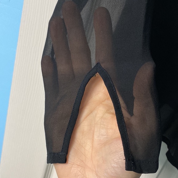 100%silk h&m sheer top size 6 - Picture 9 of 12